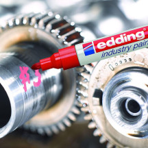 Marker EDDING olejowy 8750 okrągły 2-4mm czerwony