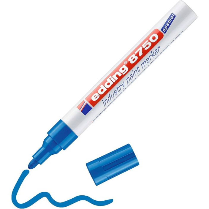 Marker EDDING olejowy 8750 okrągły 2-4mm niebieski