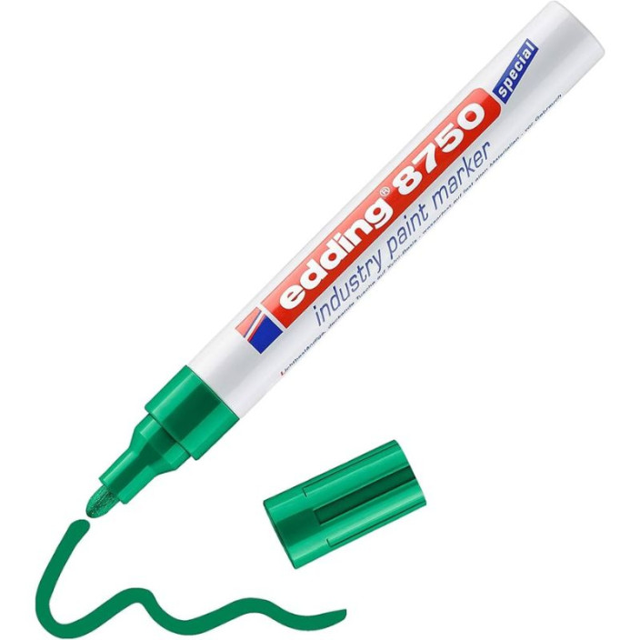 Marker EDDING olejowy 8750 okrągły 2-4mm zielony