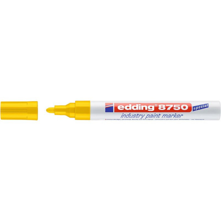 Marker EDDING olejowy 8750 okrągły 2-4mm żółty