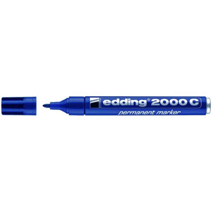 Marker EDDING permanentny 2000C okrągły 1,5-3mm niebieski  (1)