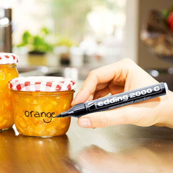 Marker EDDING permanentny 2000C okrągły 1,5-3mm niebieski  (8)