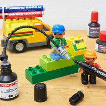 Marker EDDING permanentny 2000C okrągły 1,5-3mm niebieski  (11)