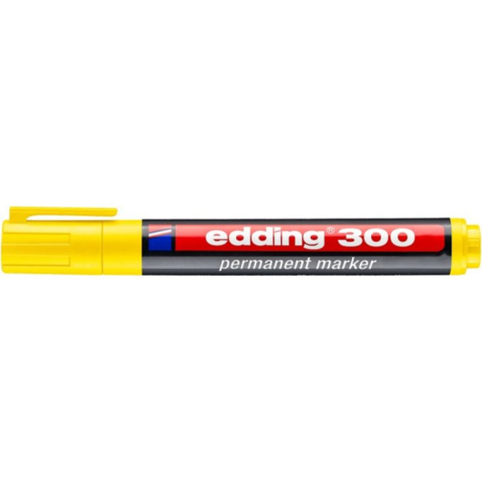 Marker EDDING permanentny 300 okrągły 1,5-3mm żółty (2)