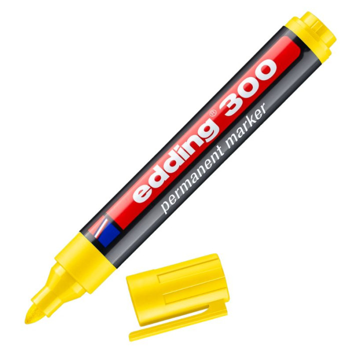 Marker EDDING permanentny 300 okrągły 1,5-3mm żółty (3)