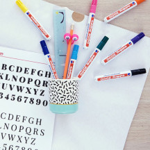 Marker EDDING permanentny 3000 okrągły 1,5-3mm niebieski (6)