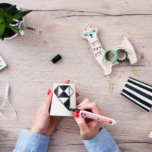 Marker EDDING permanentny 3000 okrągły 1,5-3mm niebieski (14)