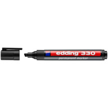 Marker EDDING permanentny 330 ścięty 1-5mm czarny (1)