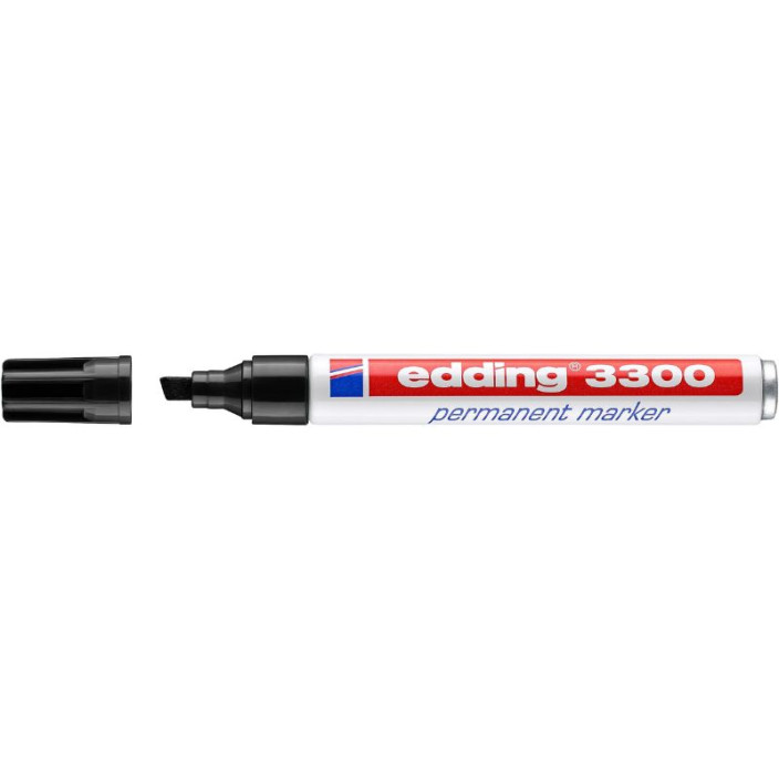 Marker EDDING permanentny 3300 ścięty 1-5mm czarny (1)