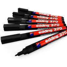Marker EDDING permanentny 370 okrągły 1mm niebieski (6)