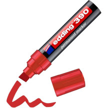 Marker EDDING permanentny 390 4-12mm ścięty czerwony (2)