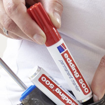 Marker EDDING permanentny 500 ścięty 2-7mm zielony (9)