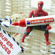 Marker EDDING permanentny 550 okrągły 3-4mm czarny (6)