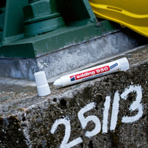 Marker EDDING przemysłowy w paście 950 okrągły 10mm czerwony (4)