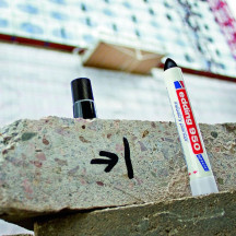 Marker EDDING przemysłowy w paście 950 okrągły 10mm czerwony (5)