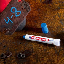 Marker EDDING przemysłowy w paście 950 okrągły 10mm czerwony (7)