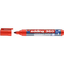 Marker EDDING suchościeralny 360 okrągły 1,5-3mm czerwony (1)