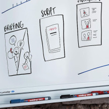 Marker EDDING suchościeralny 361 okrągły 1mm niebieski (3)