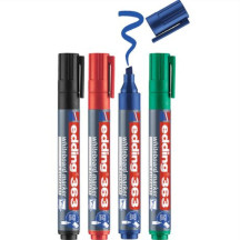 Marker EDDING suchościeralny 363 ścięty 1-5mm mix kolorów 4szt. (2)