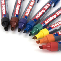 Marker EDDING suchościeralny 363 ścięty 1-5mm mix kolorów 4szt. (9)