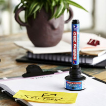 Marker EDDING suchościeralny 380 okrągły 1,5-3mm czarny (4)