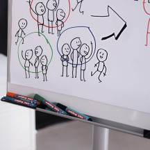 Marker EDDING suchościeralny 380 okrągły 1,5-3mm niebieski (3)