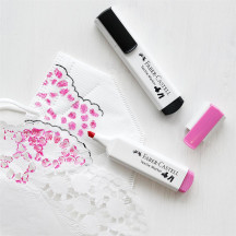 Marker FABER-CASTELL do tkanin Baby Shower kpl. 5 sztuk