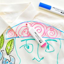 Marker FABER-CASTELL do tkanin Blister kpl. 5 sztuk 