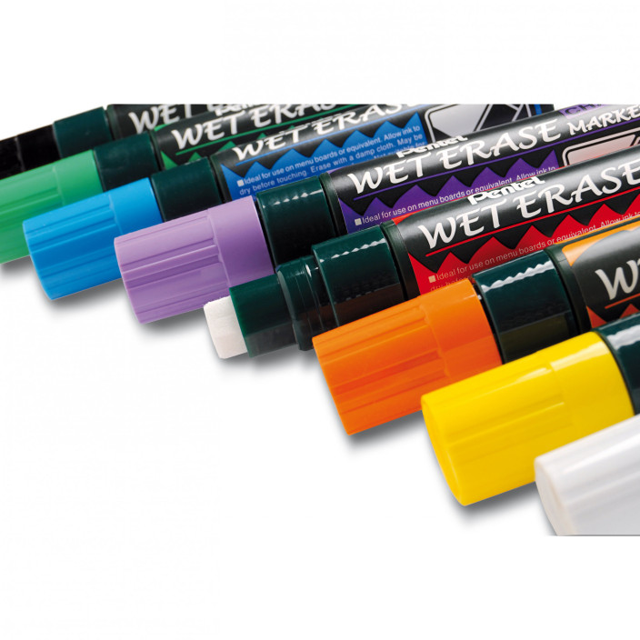 Marker kredowy PENTEL SMW56 na gładkie i nieporowate powierzchnie czerwony