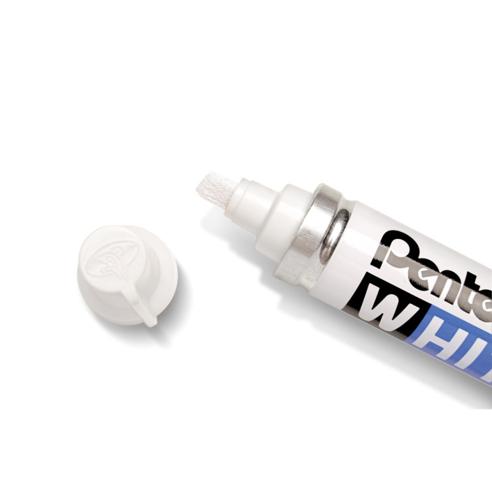 Marker olejowy PENTEL X100W-L ścięta końcówka biały