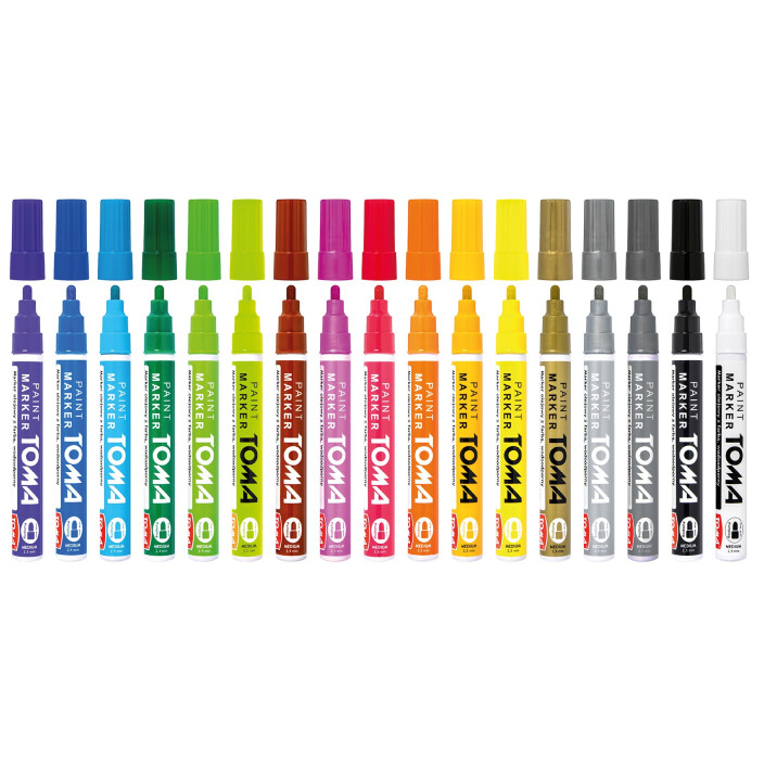 Marker olejowy TOMA TO-440 2,5mm niebieski 