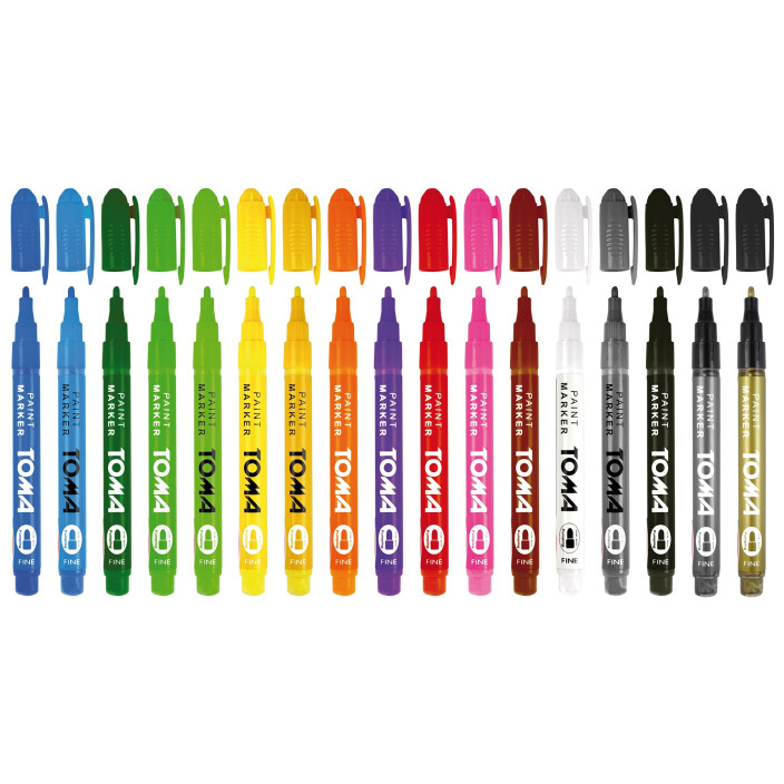 Marker olejowy TOMA TO-441 1,5mm czarny