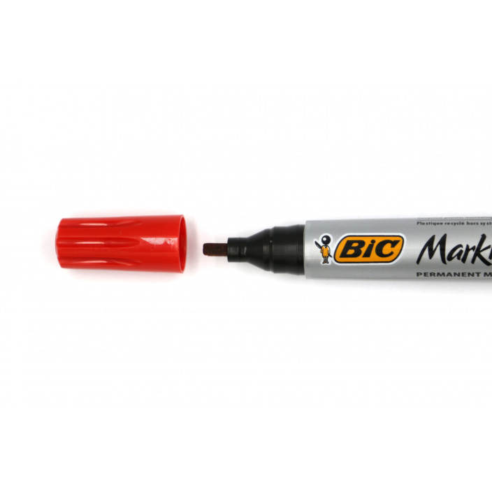 Marker permanentny BIC 2300 Marking ścięty 4szt.