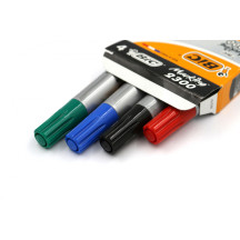 Marker permanentny BIC 2300 Marking ścięty 4szt.