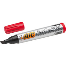 Marker permanentny BIC 2300 Marking ścięty czerwony