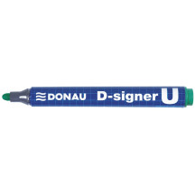 Marker permanentny DONAU D-signer okrągły zielony
