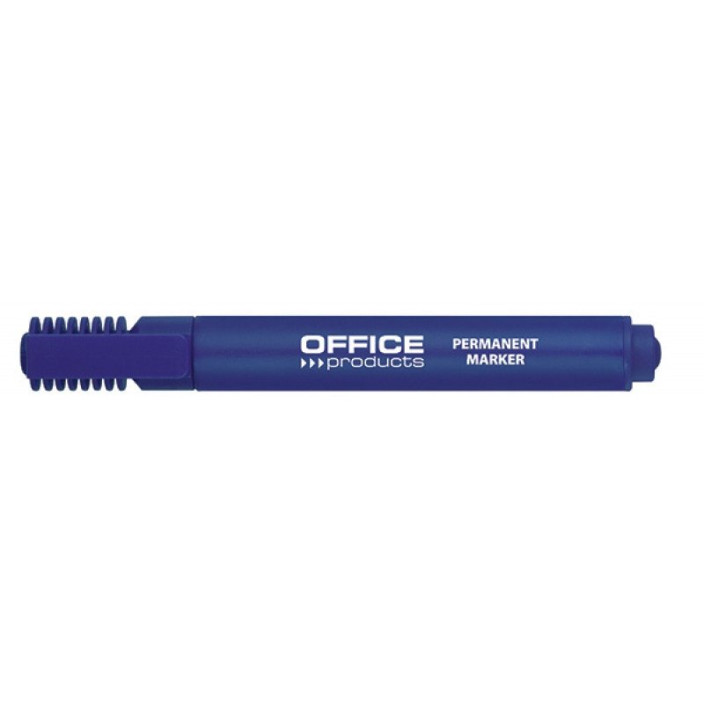 Marker permanentny OFFICE PRODUCTS ścięty niebieski
