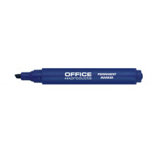 Marker permanentny OFFICE PRODUCTS ścięty niebieski