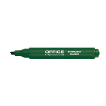 Marker permanentny OFFICE PRODUCTS ścięty zielony