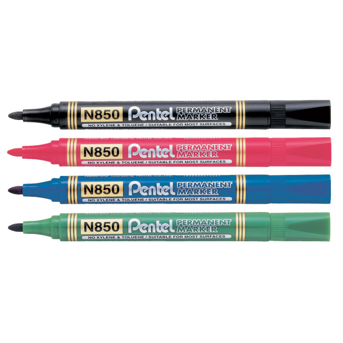 Marker permanentny PENTEL N850 okrągły niebieski
