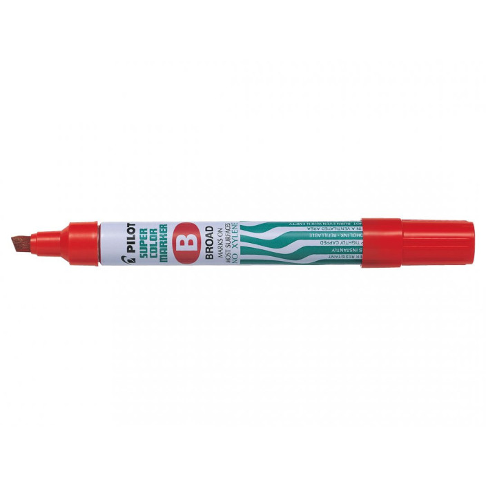 Marker permanentny PILOT SC-B ścięty czerwony