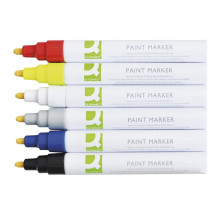 Marker Q-CONNECT olejowy okrągły 2-3mm biały