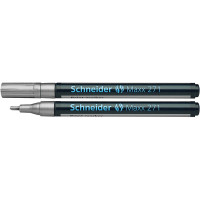 Marker SCHNEIDER olejowy Maxx 271 okrągły 1-2mm srebrny