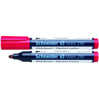 Marker SCHNEIDER suchościeralny Maxx 290 2-3mm okrągły czerwony Marker SCHNEIDER suchościeralny Maxx 290 2-3mm okrągły czerwony