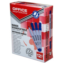 Marker suchościeralny OFFICE PRODUCTS 1-3mm okrągły niebieski