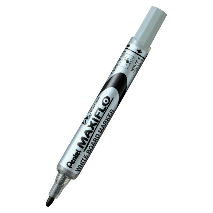 Marker suchościeralny PENTEL MAXIFLO 4mm z tłoczkiem czarny