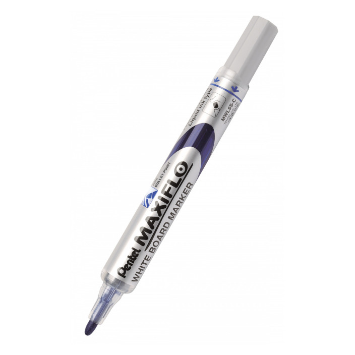 Marker suchościeralny PENTEL MAXIFLO 4mm z tłoczkiem niebieski