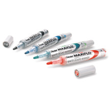 Marker suchościeralny PENTEL MAXIFLO 4mm z tłoczkiem pomarańczowy