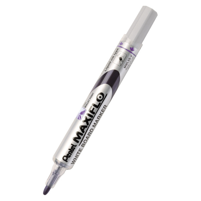Marker suchościeralny PENTEL MAXIFLO 4mm z tłoczkiem fioletowy