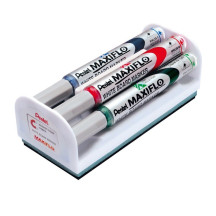 Marker suchościeralny PENTEL Maxiflo MWL5M-4N 6mm 4szt. z gąbką